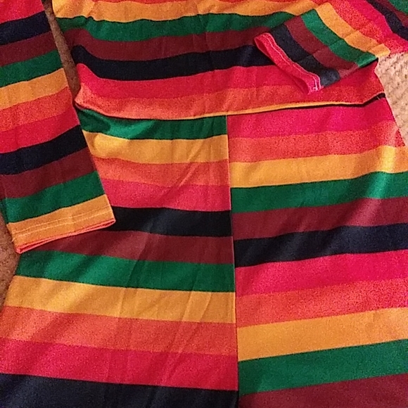 Rainbow One Piece Short Jumpsuit. Size L - Picture 3 of 4